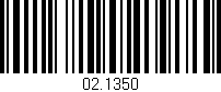Código de barras (EAN, GTIN, SKU, ISBN): '02.1350'