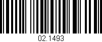 Código de barras (EAN, GTIN, SKU, ISBN): '02.1493'