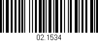 Código de barras (EAN, GTIN, SKU, ISBN): '02.1534'