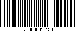 Código de barras (EAN, GTIN, SKU, ISBN): '0200000010133'