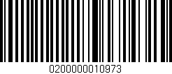 Código de barras (EAN, GTIN, SKU, ISBN): '0200000010973'
