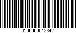 Código de barras (EAN, GTIN, SKU, ISBN): '0200000012342'