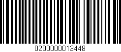 Código de barras (EAN, GTIN, SKU, ISBN): '0200000013448'