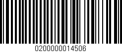 Código de barras (EAN, GTIN, SKU, ISBN): '0200000014506'