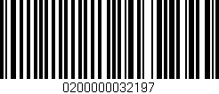 Código de barras (EAN, GTIN, SKU, ISBN): '0200000032197'