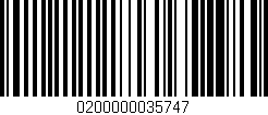 Código de barras (EAN, GTIN, SKU, ISBN): '0200000035747'