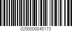 Código de barras (EAN, GTIN, SKU, ISBN): '0200000045173'