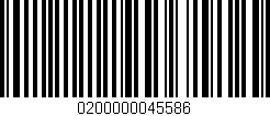 Código de barras (EAN, GTIN, SKU, ISBN): '0200000045586'