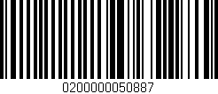 Código de barras (EAN, GTIN, SKU, ISBN): '0200000050887'