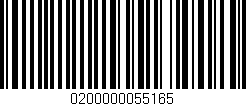 Código de barras (EAN, GTIN, SKU, ISBN): '0200000055165'
