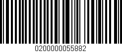 Código de barras (EAN, GTIN, SKU, ISBN): '0200000055882'
