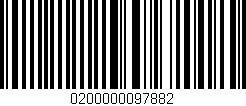 Código de barras (EAN, GTIN, SKU, ISBN): '0200000097882'