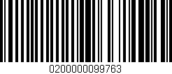 Código de barras (EAN, GTIN, SKU, ISBN): '0200000099763'