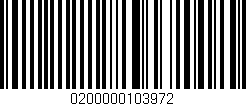 Código de barras (EAN, GTIN, SKU, ISBN): '0200000103972'