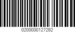 Código de barras (EAN, GTIN, SKU, ISBN): '0200000127282'