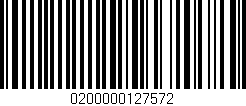 Código de barras (EAN, GTIN, SKU, ISBN): '0200000127572'