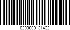 Código de barras (EAN, GTIN, SKU, ISBN): '0200000131432'