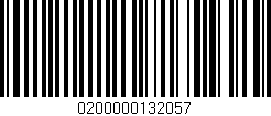 Código de barras (EAN, GTIN, SKU, ISBN): '0200000132057'