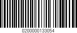 Código de barras (EAN, GTIN, SKU, ISBN): '0200000133054'