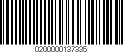 Código de barras (EAN, GTIN, SKU, ISBN): '0200000137335'