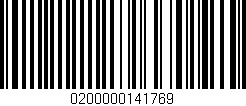 Código de barras (EAN, GTIN, SKU, ISBN): '0200000141769'