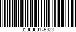 Código de barras (EAN, GTIN, SKU, ISBN): '0200000145323'