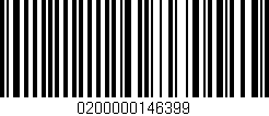 Código de barras (EAN, GTIN, SKU, ISBN): '0200000146399'