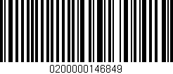 Código de barras (EAN, GTIN, SKU, ISBN): '0200000146849'