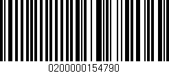 Código de barras (EAN, GTIN, SKU, ISBN): '0200000154790'