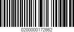 Código de barras (EAN, GTIN, SKU, ISBN): '0200000172862'