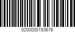 Código de barras (EAN, GTIN, SKU, ISBN): '0200000193676'