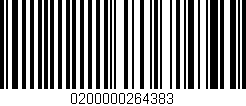 Código de barras (EAN, GTIN, SKU, ISBN): '0200000264383'