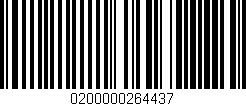 Código de barras (EAN, GTIN, SKU, ISBN): '0200000264437'