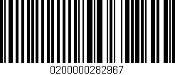 Código de barras (EAN, GTIN, SKU, ISBN): '0200000282967'