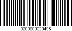 Código de barras (EAN, GTIN, SKU, ISBN): '0200000329495'