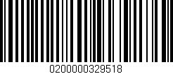 Código de barras (EAN, GTIN, SKU, ISBN): '0200000329518'
