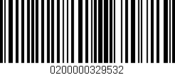 Código de barras (EAN, GTIN, SKU, ISBN): '0200000329532'