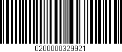 Código de barras (EAN, GTIN, SKU, ISBN): '0200000329921'