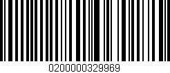 Código de barras (EAN, GTIN, SKU, ISBN): '0200000329969'