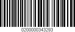 Código de barras (EAN, GTIN, SKU, ISBN): '0200000343293'
