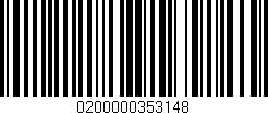 Código de barras (EAN, GTIN, SKU, ISBN): '0200000353148'