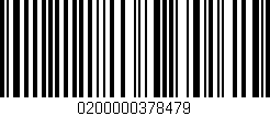 Código de barras (EAN, GTIN, SKU, ISBN): '0200000378479'