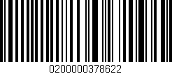 Código de barras (EAN, GTIN, SKU, ISBN): '0200000378622'
