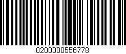 Código de barras (EAN, GTIN, SKU, ISBN): '0200000556778'