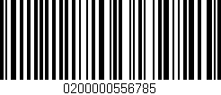 Código de barras (EAN, GTIN, SKU, ISBN): '0200000556785'