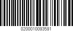 Código de barras (EAN, GTIN, SKU, ISBN): '0200010093591'