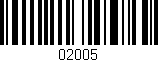 Código de barras (EAN, GTIN, SKU, ISBN): '02005'