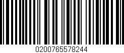 Código de barras (EAN, GTIN, SKU, ISBN): '0200765578244'