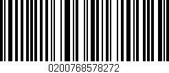 Código de barras (EAN, GTIN, SKU, ISBN): '0200768578272'