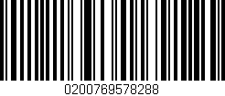 Código de barras (EAN, GTIN, SKU, ISBN): '0200769578288'